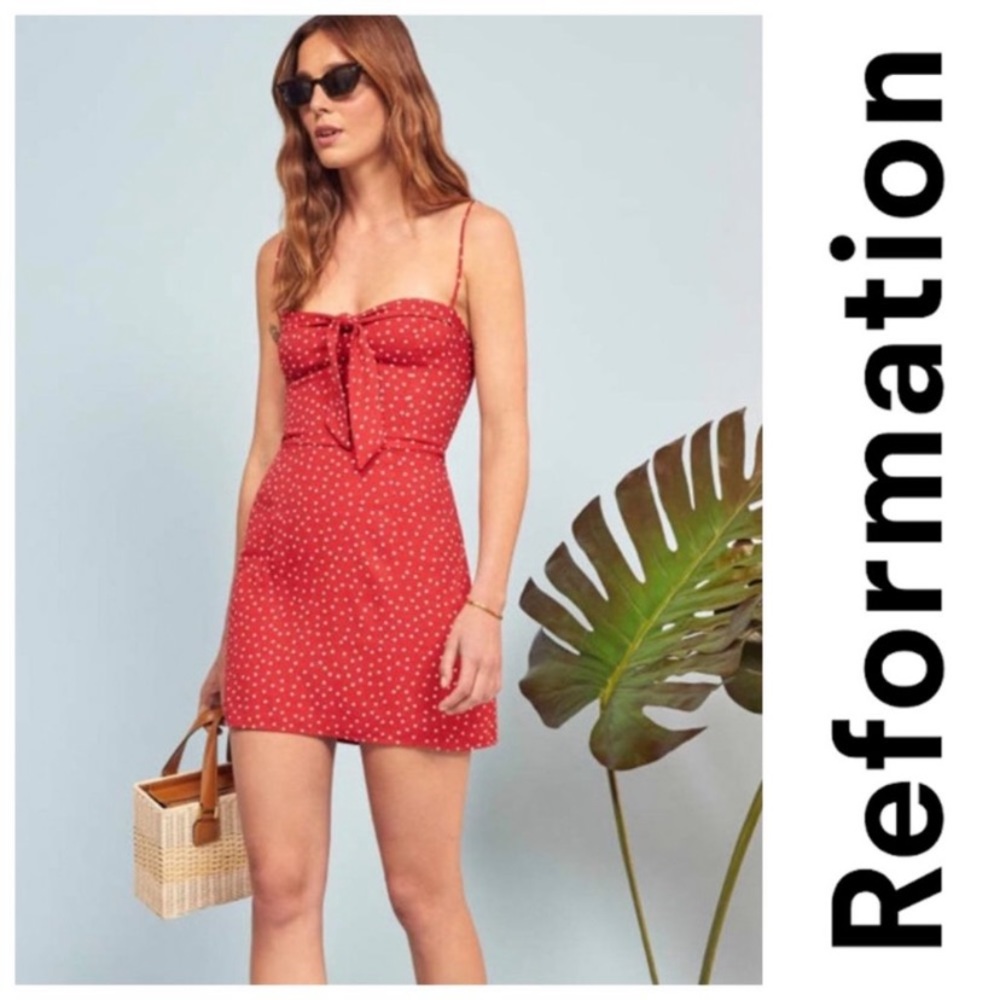 REFORMATION Helm Sleeveless Mini dress